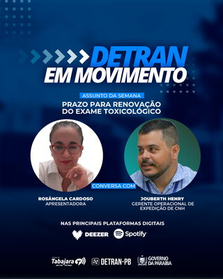 Detran em Movimento alerta sobre prazo para renovação do Exame Toxicológico