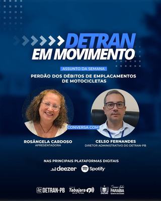 Detran em Movimento destaca perdão dos débitos de emplacamentos de motocicletas