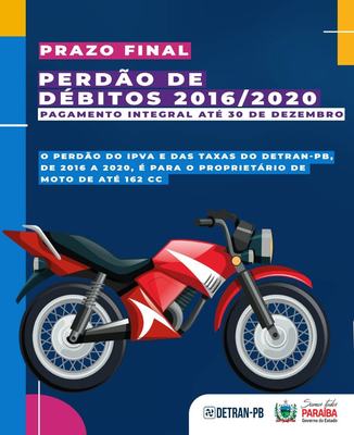 Prazo para perdão dos débitos dos motociclistas se encerra no próximo dia 30