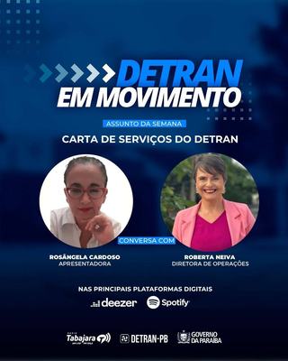 Carta de Serviços em destaque no Detran em Movimento